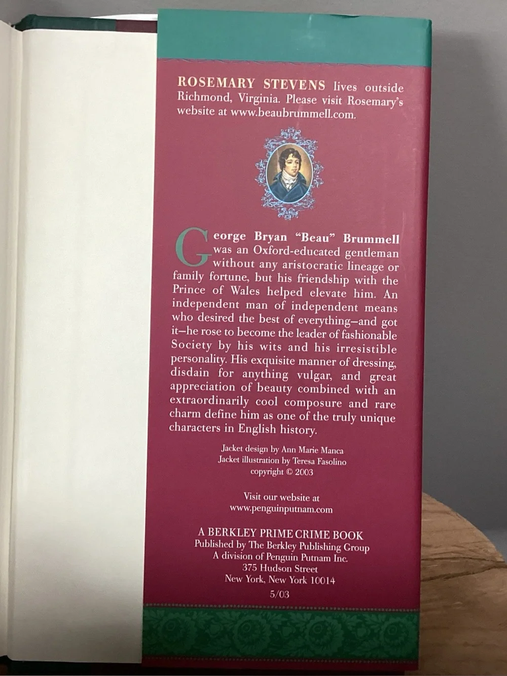 🟢 Vintage - Murder in the Pleasure Gardens by Rosemary Stevens - Hardback